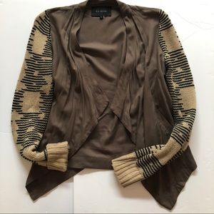 Blu Pepper Aztec/tribal pattern sweater cardigan